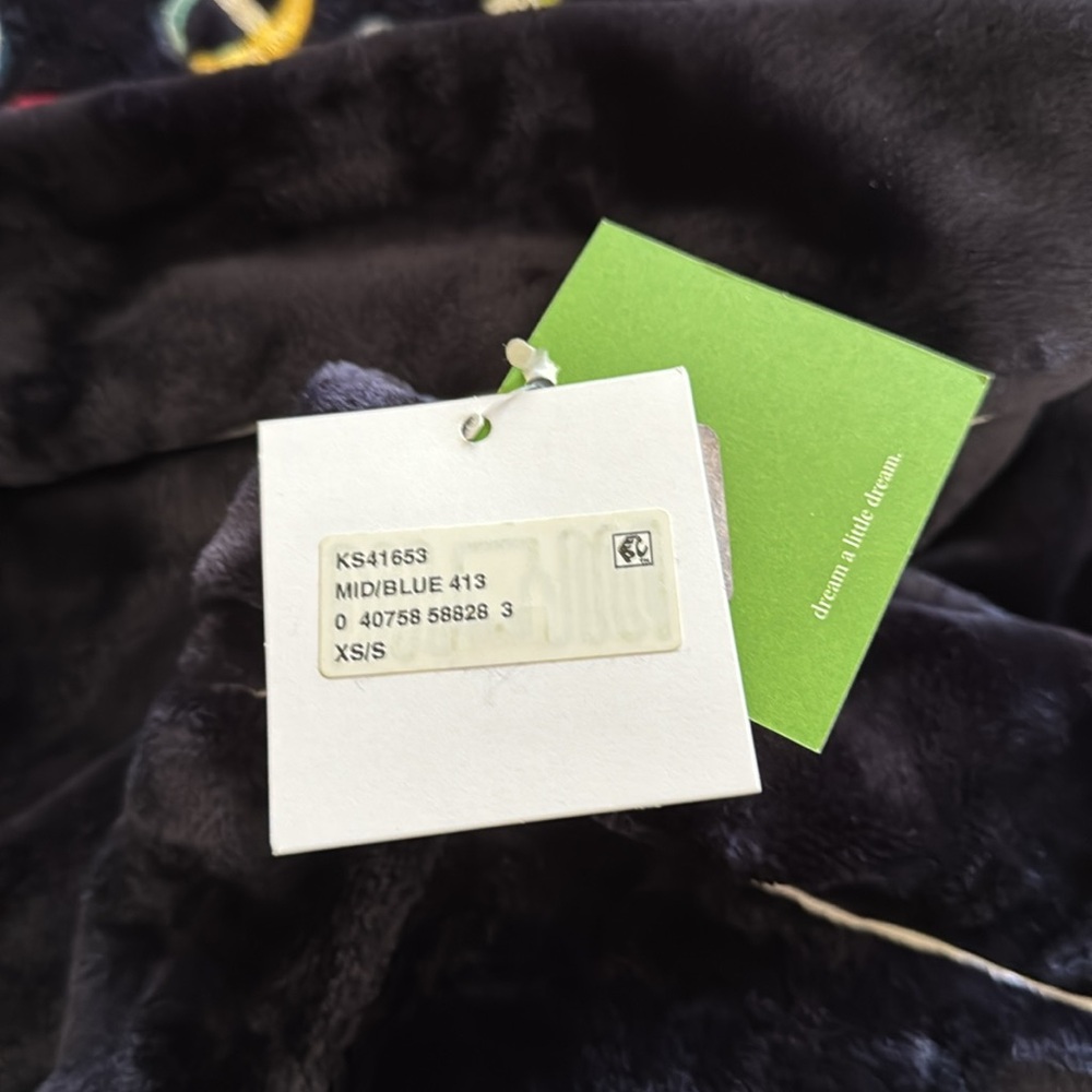 Kate Spade Navy Embroidered Robe - Picture 14 of 14